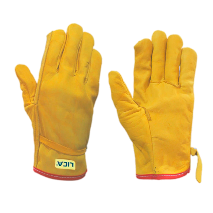 Guante de piel con ajuste en la muñeca mod. A183RG-L marca LICA