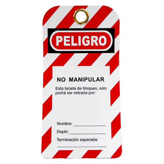 Etiqueta de bloqueo modelo 1001 marca SAFELOCK