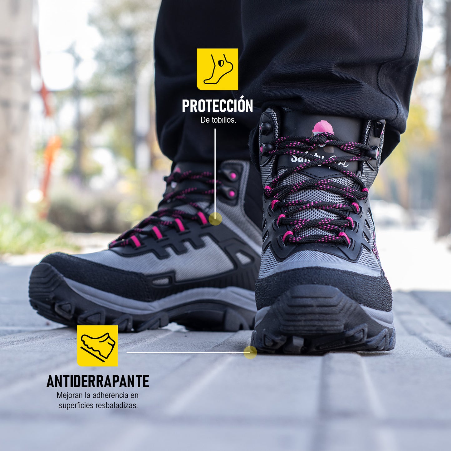 Botas tácticas para dama modelo EXPLORER marca Safety Girl