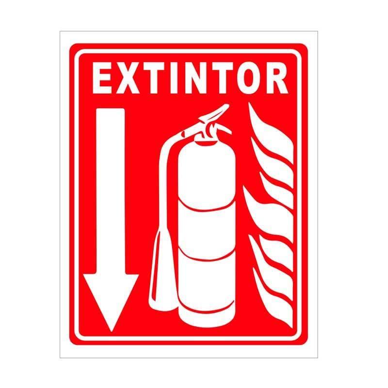 Cartel "extintor" (vertical) - Safety Depot Mx