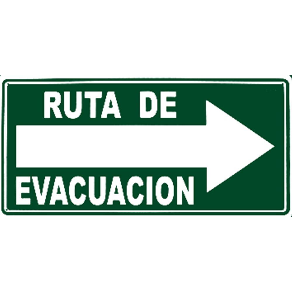Cartel "ruta de evacuación" (derecha) - Safety Depot Mx