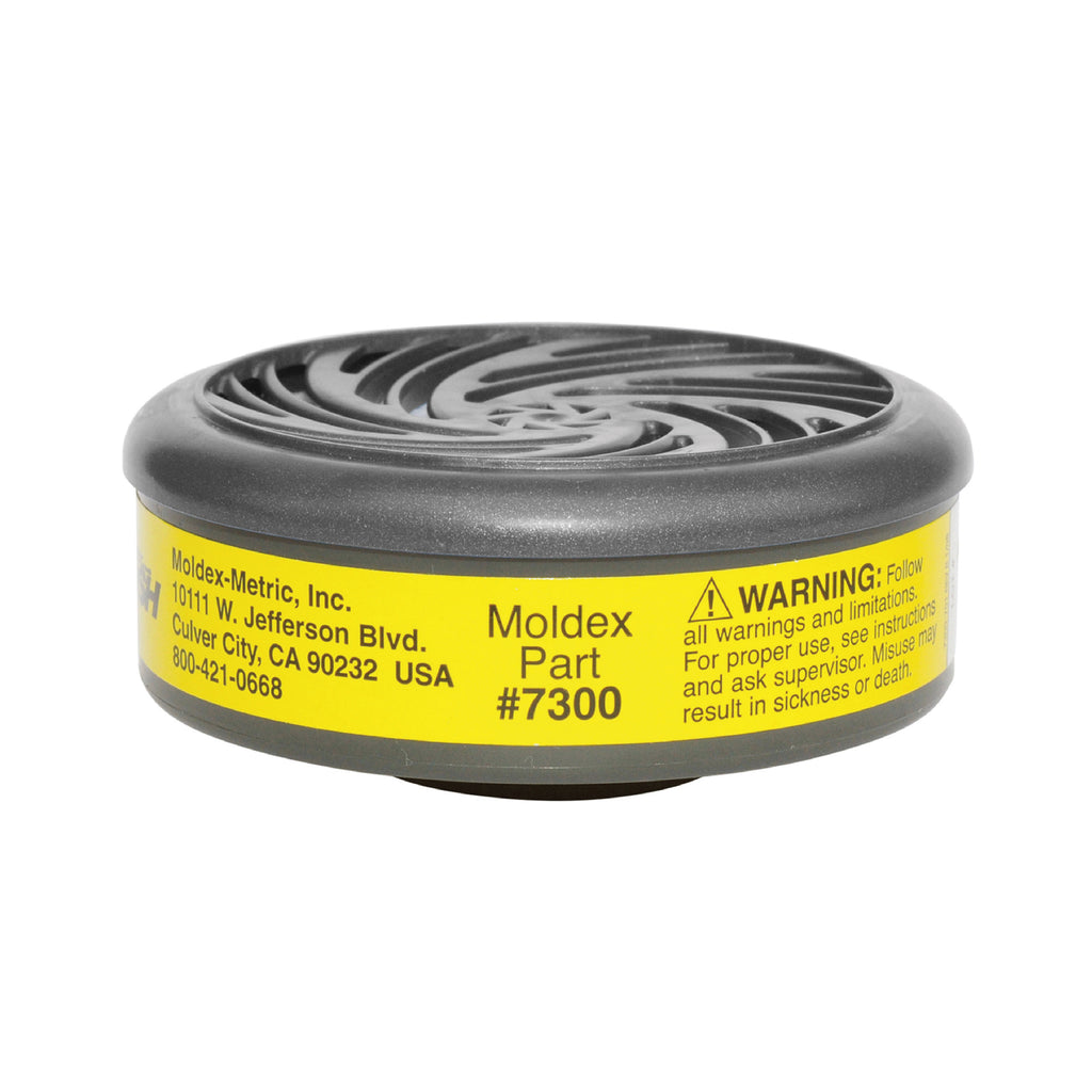 Cartuchos para vapor orgánicos y gases ácidos marca MOLDEX Mod. 7300