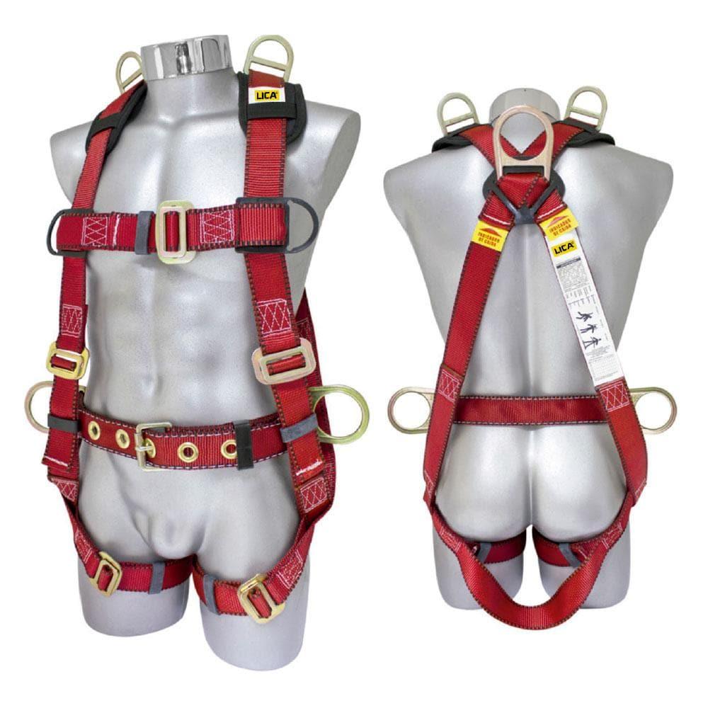 Arnés de seguridad anticaídas con cinco anillos mod. ARN-5A-L - Safety Depot Mx