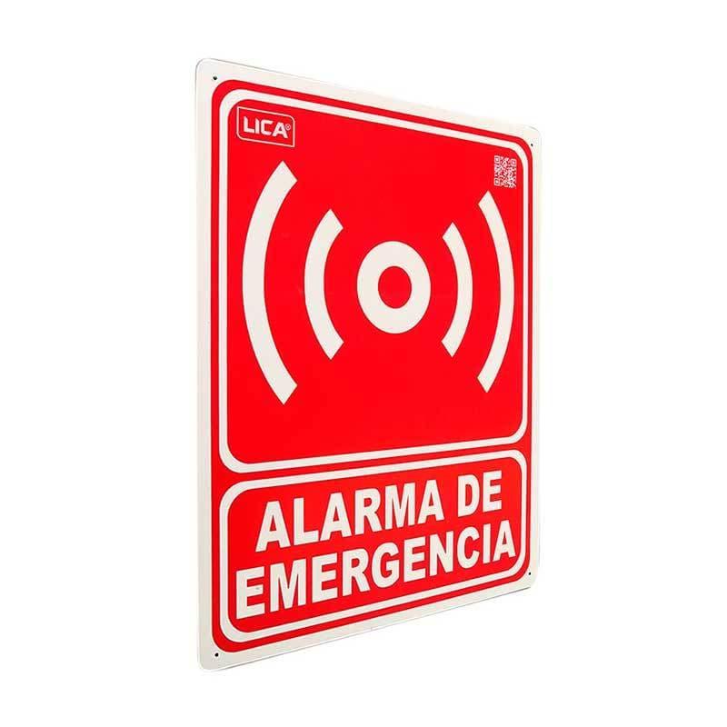 Pegatina de aviso de alarma 123x148 mm
