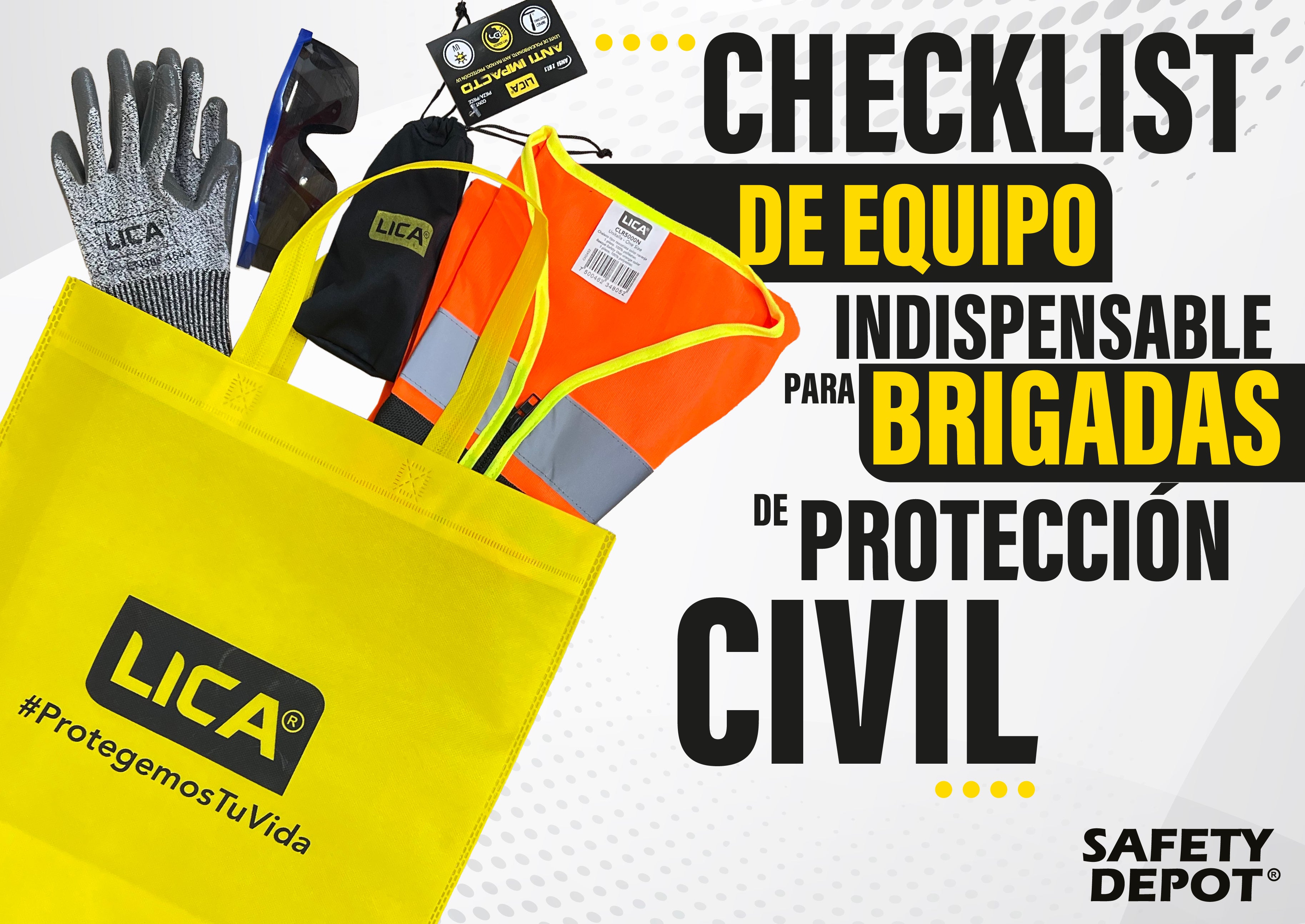 Checklist de equipo indispensable para Brigadas de Protección Civil ...