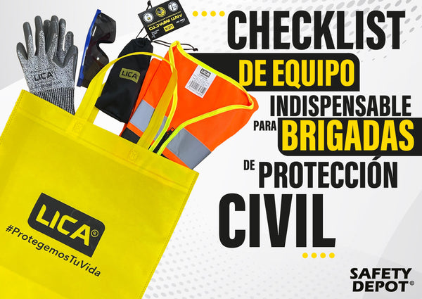 Checklist de equipo indispensable para Brigadas de Protección Civil