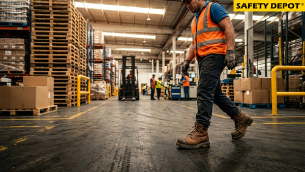La importancia del calzado de seguridad en trabajos industriales.