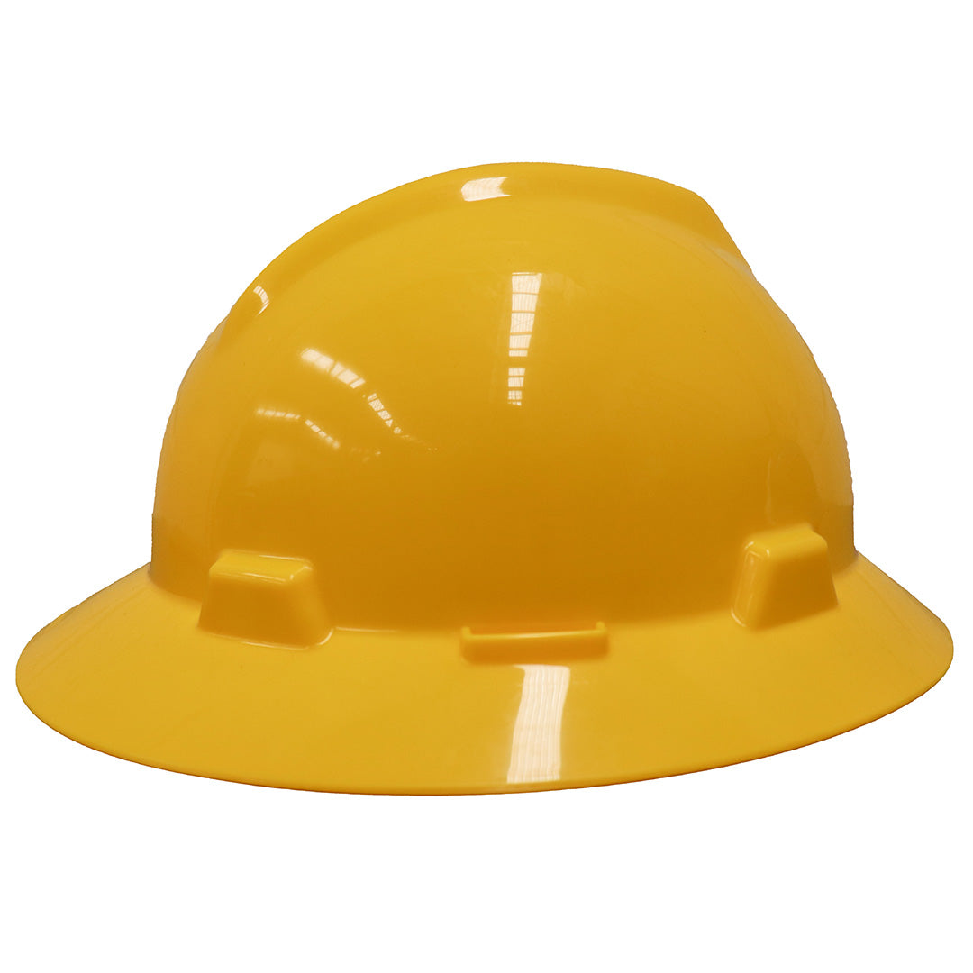 Casco MSA  Ala Completa con Suspensión Modelo V-Gard Fas-Trac