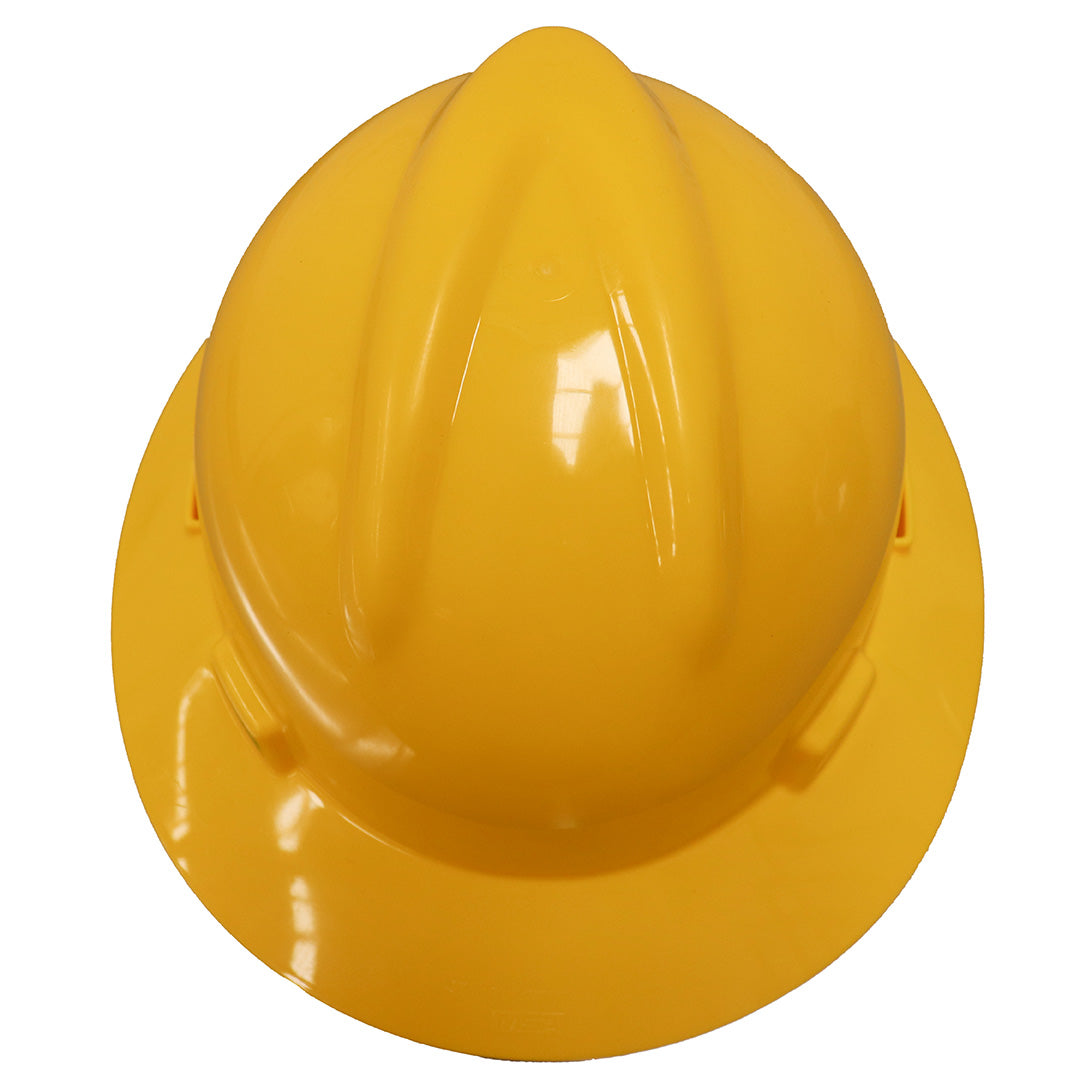 Casco MSA  Ala Completa con Suspensión Modelo V-Gard Fas-Trac