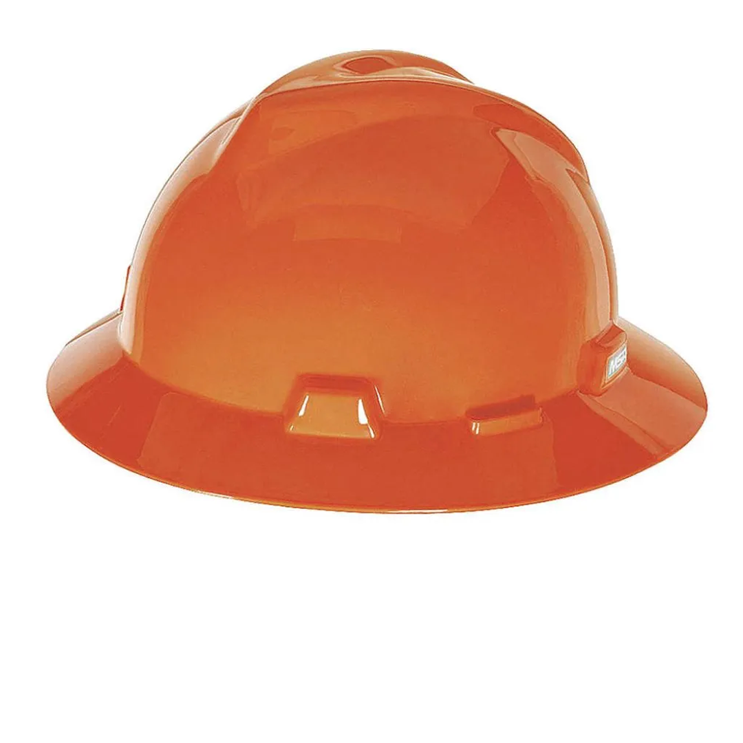 Casco MSA  Ala Completa con Suspensión Modelo V-Gard Fas-Trac