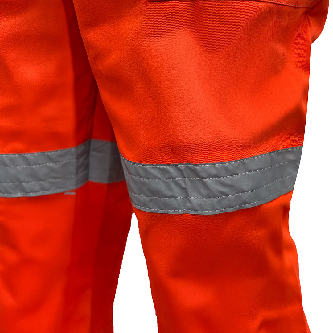 Overol naranja manga larga con reflejantes mod. OVE100NRG marca LICA