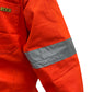 Overol naranja manga larga con reflejantes mod. OVE100NRG marca LICA