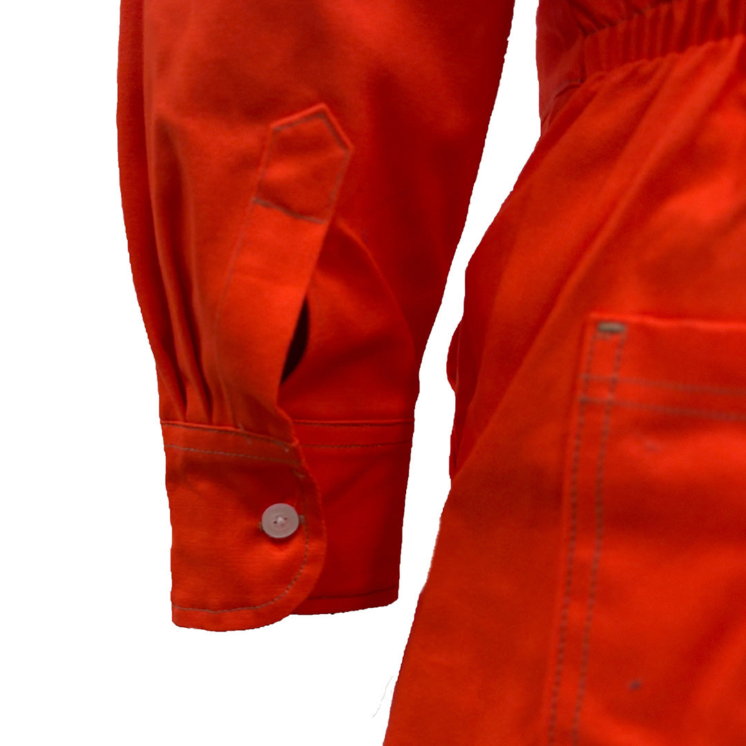 Overol naranja manga larga con reflejantes mod. OVE100NRG marca LICA