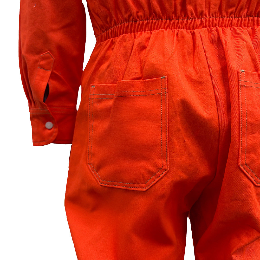 Overol naranja manga larga con reflejantes mod. OVE100NRG marca LICA