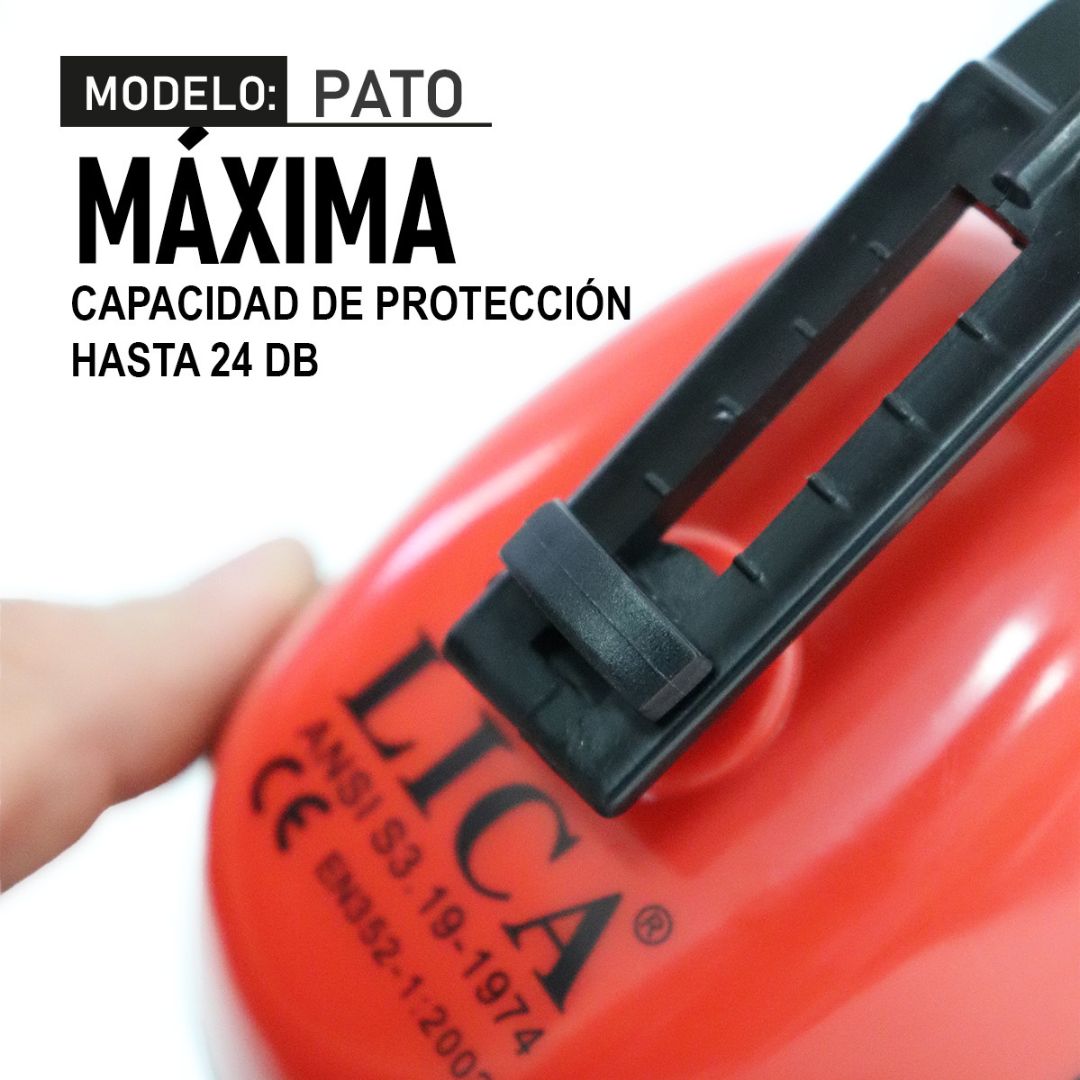 Orejera tipo concha modelo PATO-IMP marca LICA