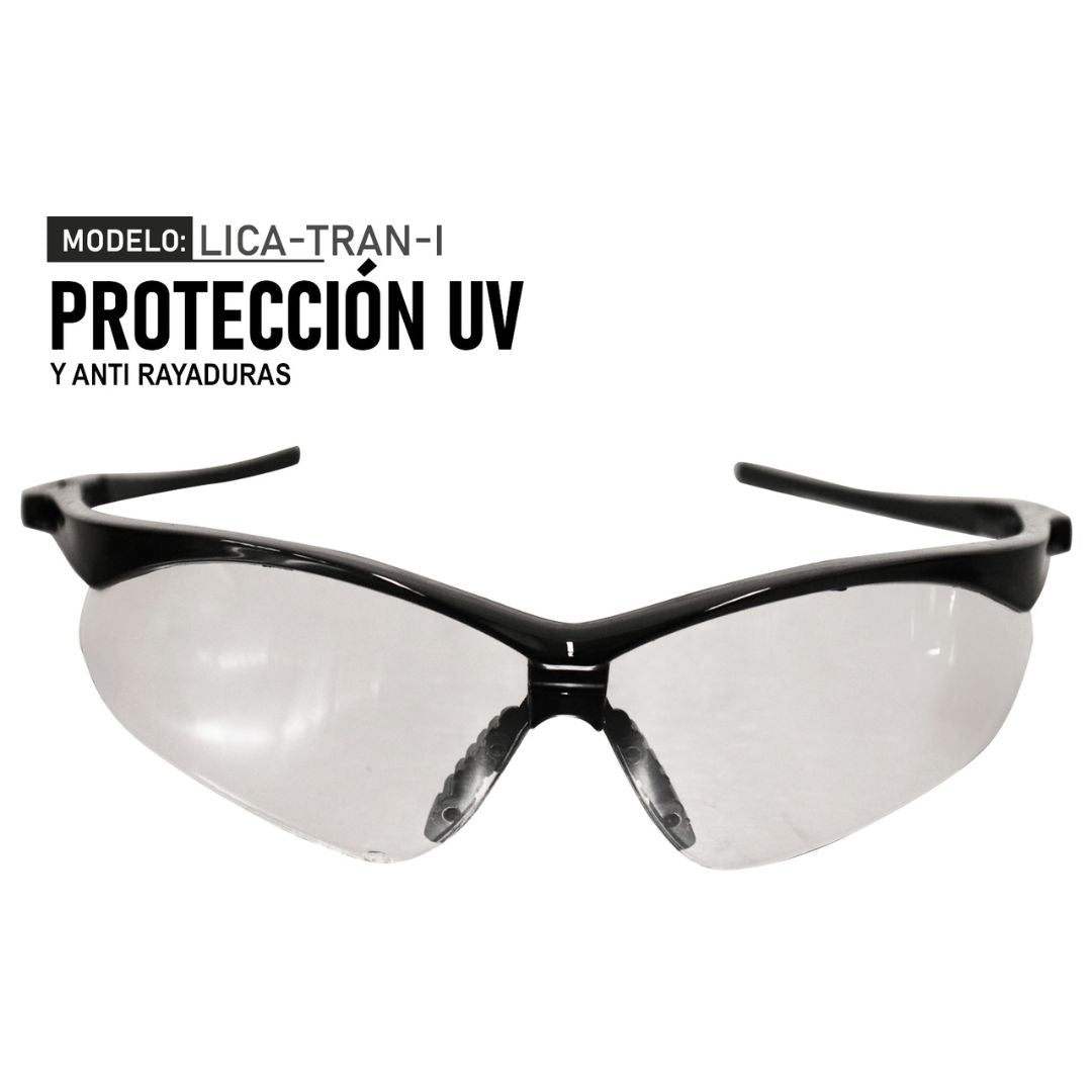 Lentes de seguridad industrial modelo LICA-TRAN-I marca LICA