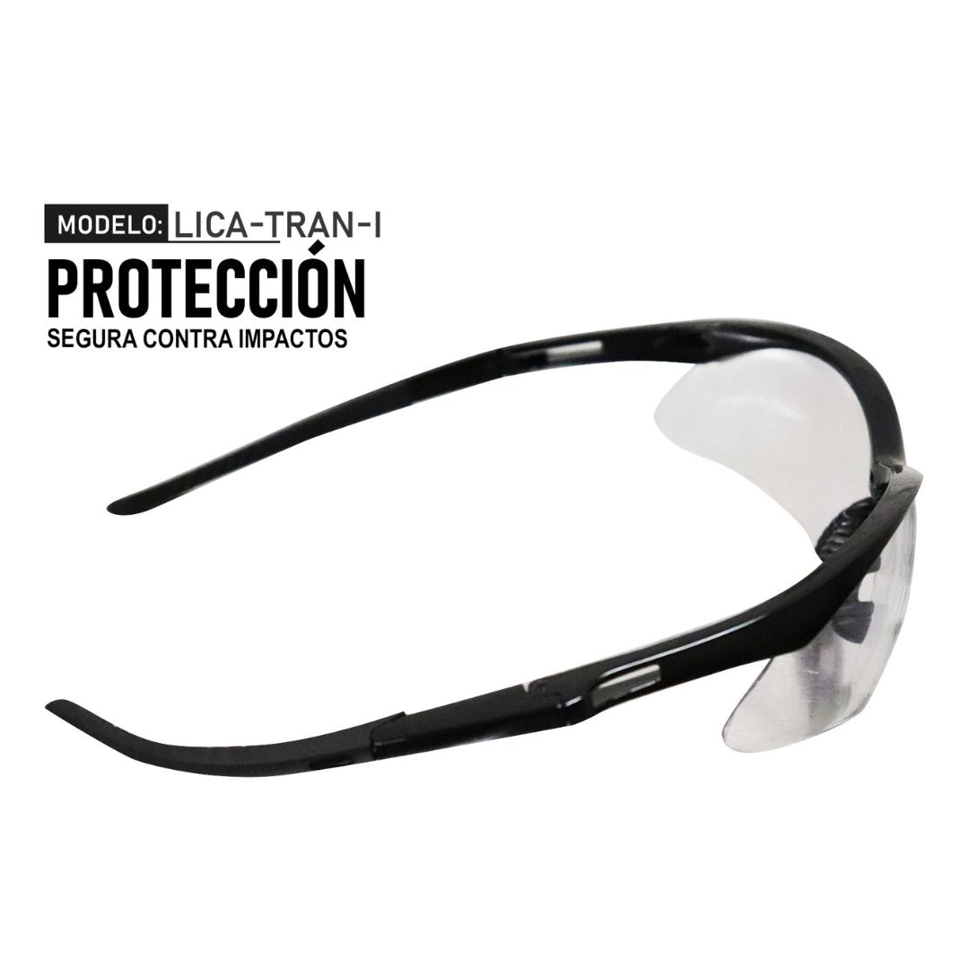 Lentes de seguridad industrial modelo LICA-TRAN-I marca LICA