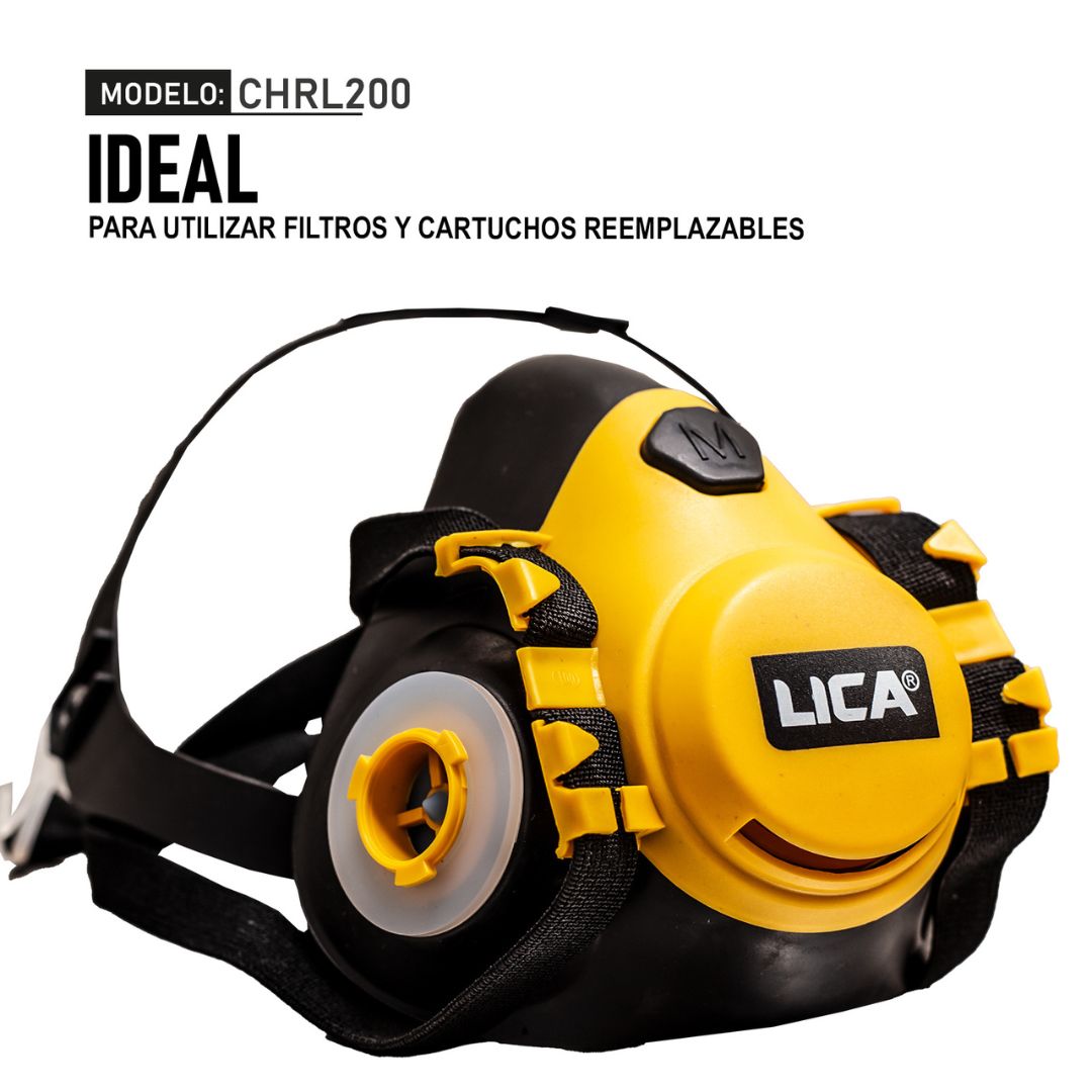 Respirador de media cara modelo CHRL200 marca LICA