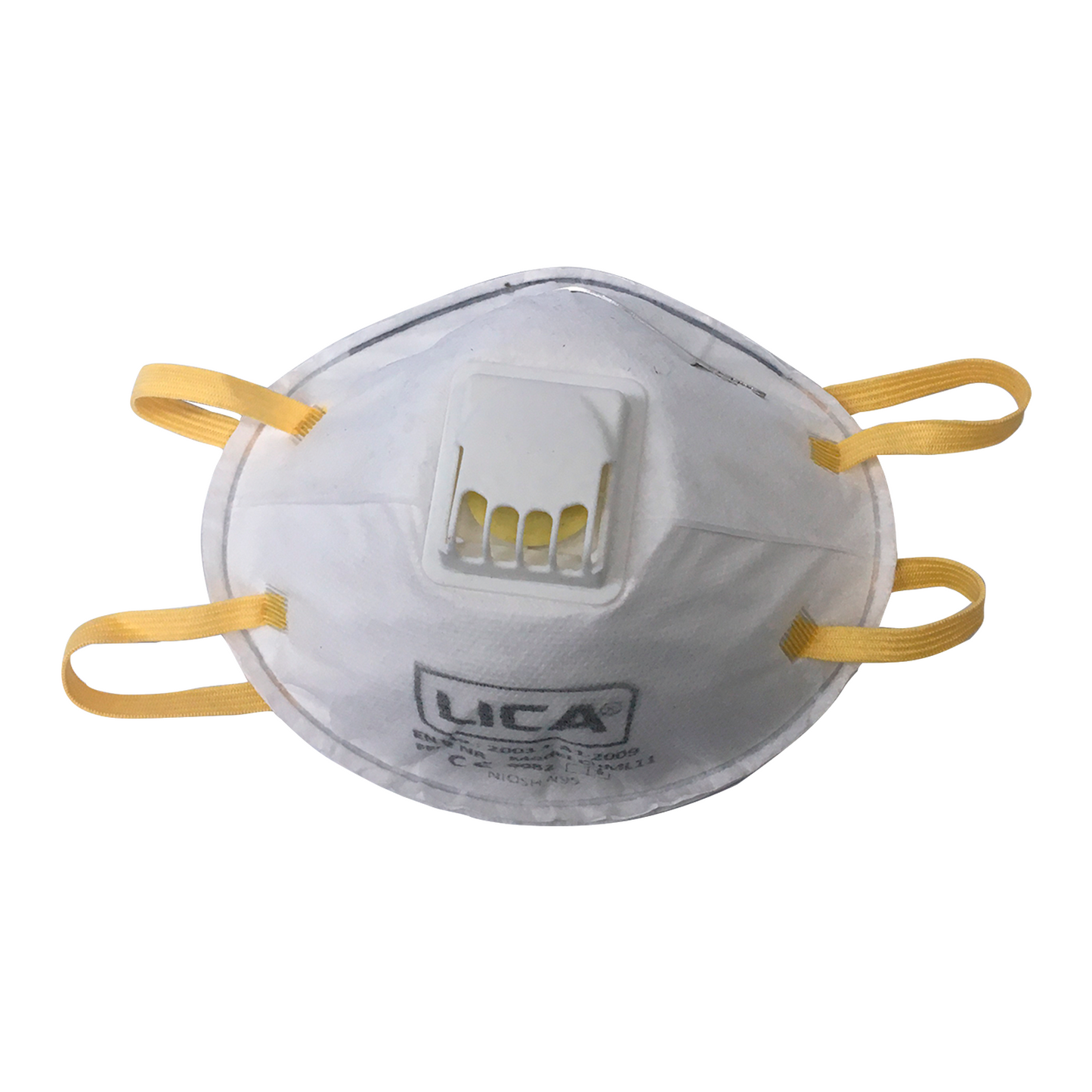 Mascarilla desechable con válvula modelo CHML11 marca LICA