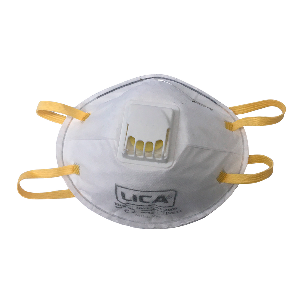 Mascarilla desechable con válvula modelo CHML11 marca LICA