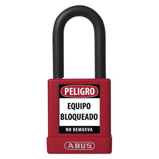 Candado de bloqueo eléctrico 74/40 KD color rojo marca ABUS