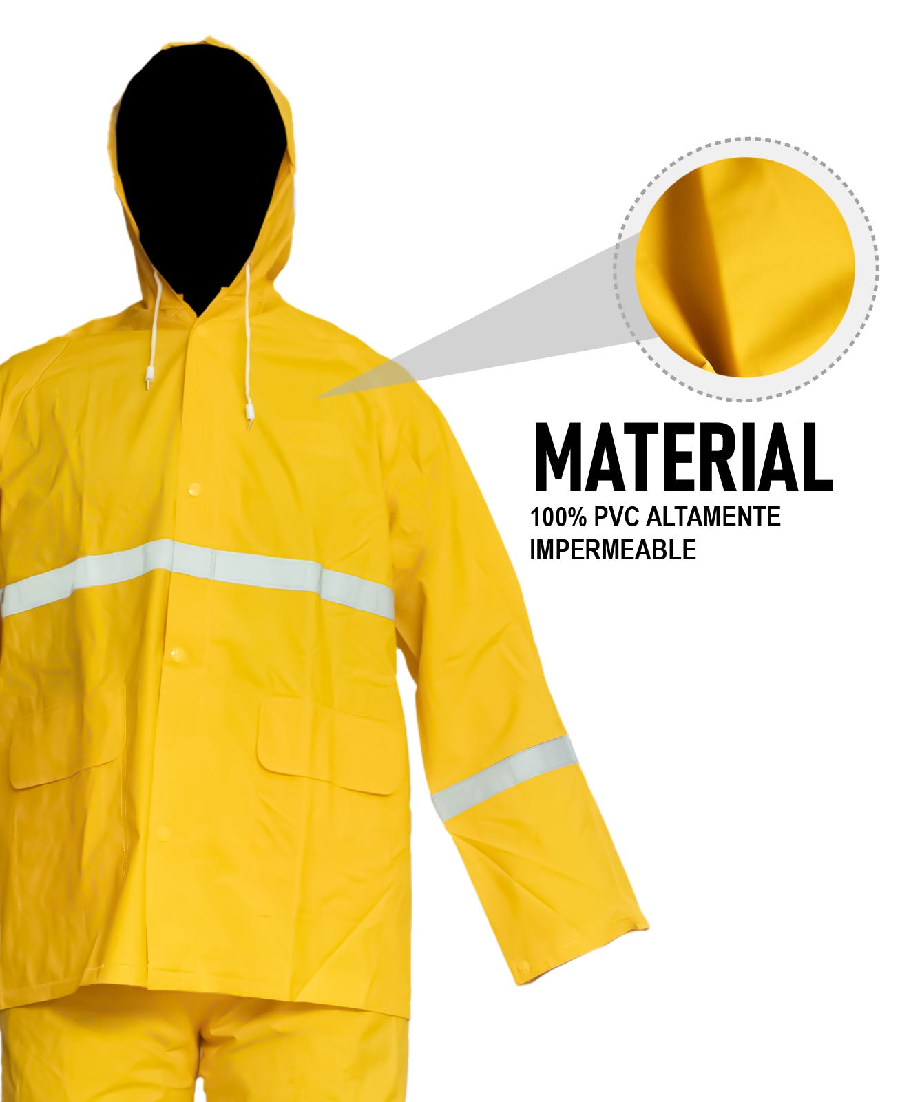 Impermeable reflejante modelo JSPIL Marca LICA