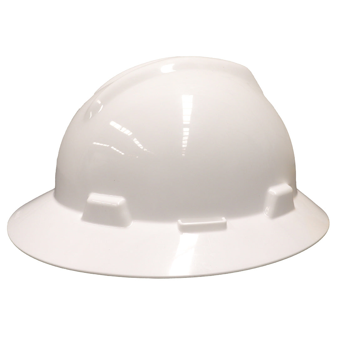 Casco MSA  Ala Completa con Suspensión Modelo V-Gard Fas-Trac