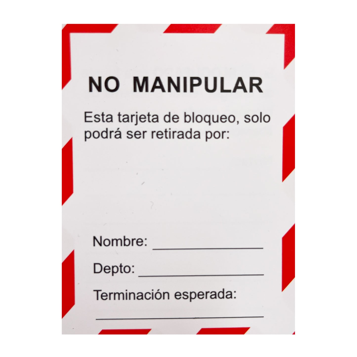 Etiqueta de bloqueo modelo 1001 marca SAFELOCK