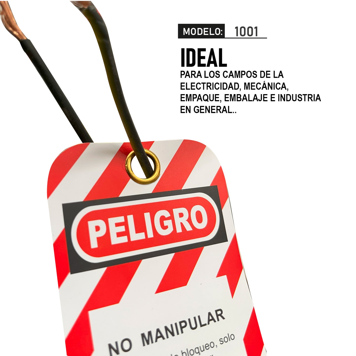 Etiqueta de bloqueo modelo 1001 marca SAFELOCK