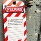 Etiqueta de bloqueo modelo 1001 marca SAFELOCK