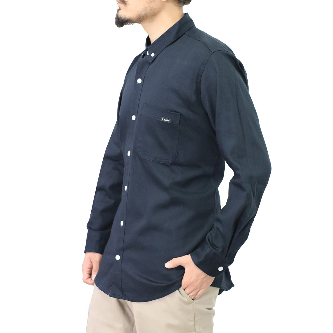 Camisa de algodón azul marino mod. CAM100AD marca LICA