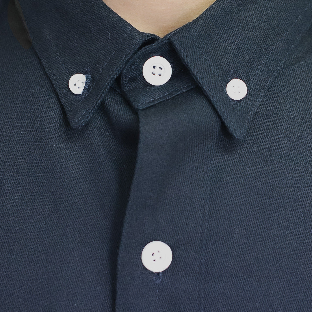 Camisa de algodón azul marino mod. CAM100AD marca LICA