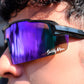 Lentes de seguridad con mica azul REVO mod. RUNNER-SM-AZ marca Safety Man