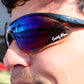 Lentes de seguridad con mica azul mod. CLASSIC-SM-AZ marca Safety Man
