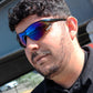 Lentes de seguridad con mica azul mod. CLASSIC-SM-AZ marca Safety Man