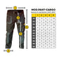 Pantalón cargo de trabajo mod. PANT-CARGO marca LICA