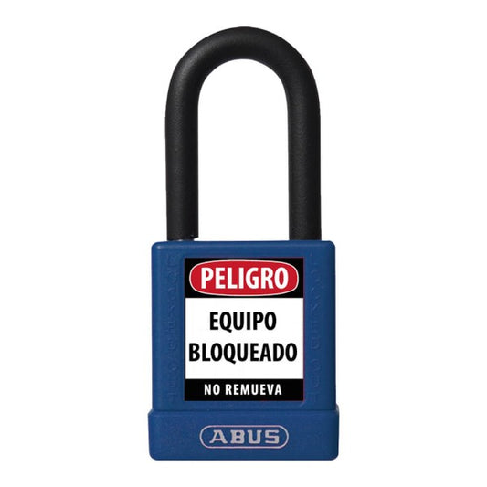 Candado de bloqueo eléctrico 74-40 KD color AZUL marca ABUS