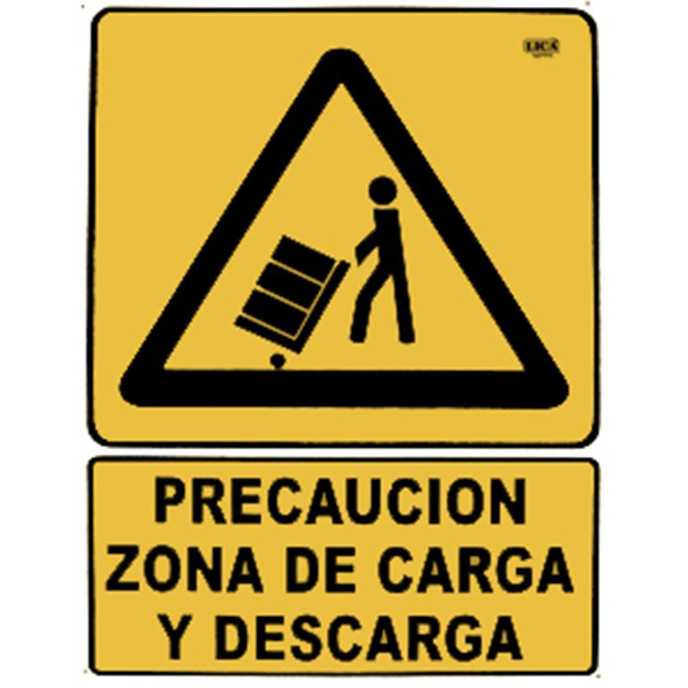 Cartel "precaución zona de carga y descarga" - Safety Depot Mx