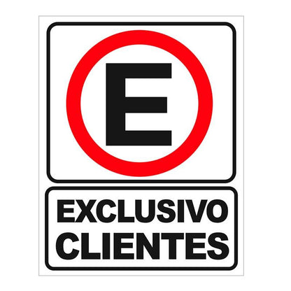 Cartel "exclusivo clientes" - Safety Depot Mx