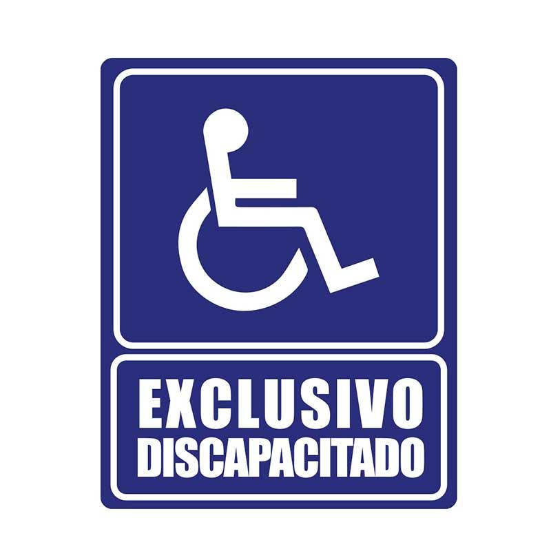 Cartel "exclusivo para discapacitados" - Safety Depot Mx