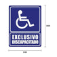 Cartel "exclusivo para discapacitados" - Safety Depot Mx