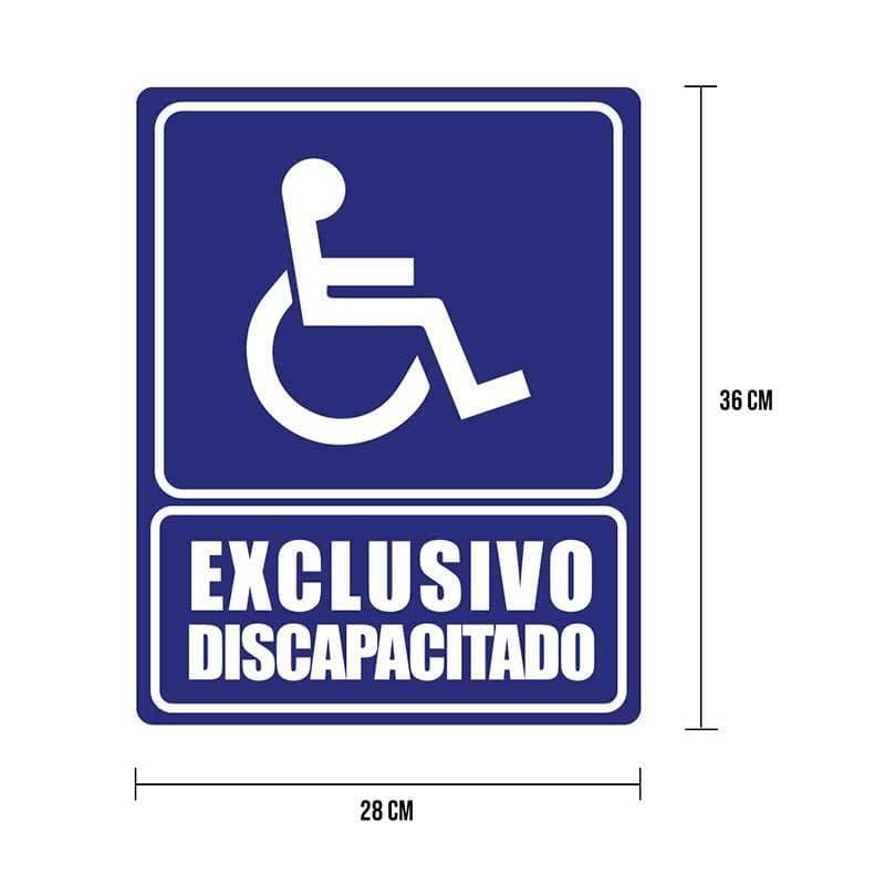 Cartel "exclusivo para discapacitados" - Safety Depot Mx