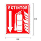 Cartel "extintor" (vertical) - Safety Depot Mx