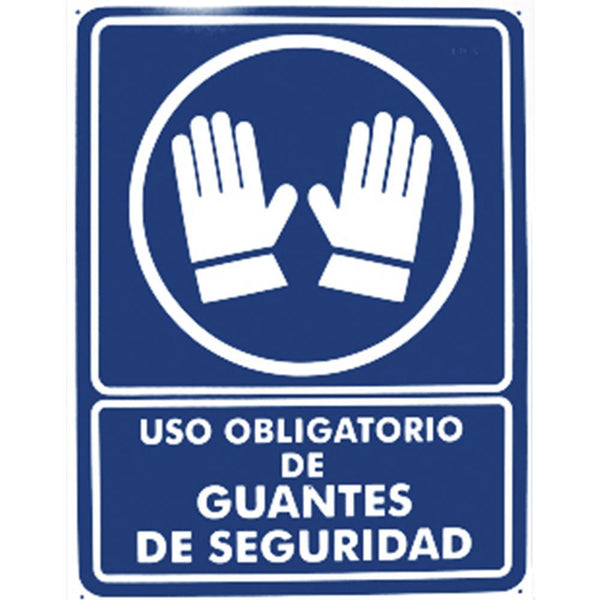 Cartel "uso obligatorio de guantes de seguridad" - Safety Depot Mx