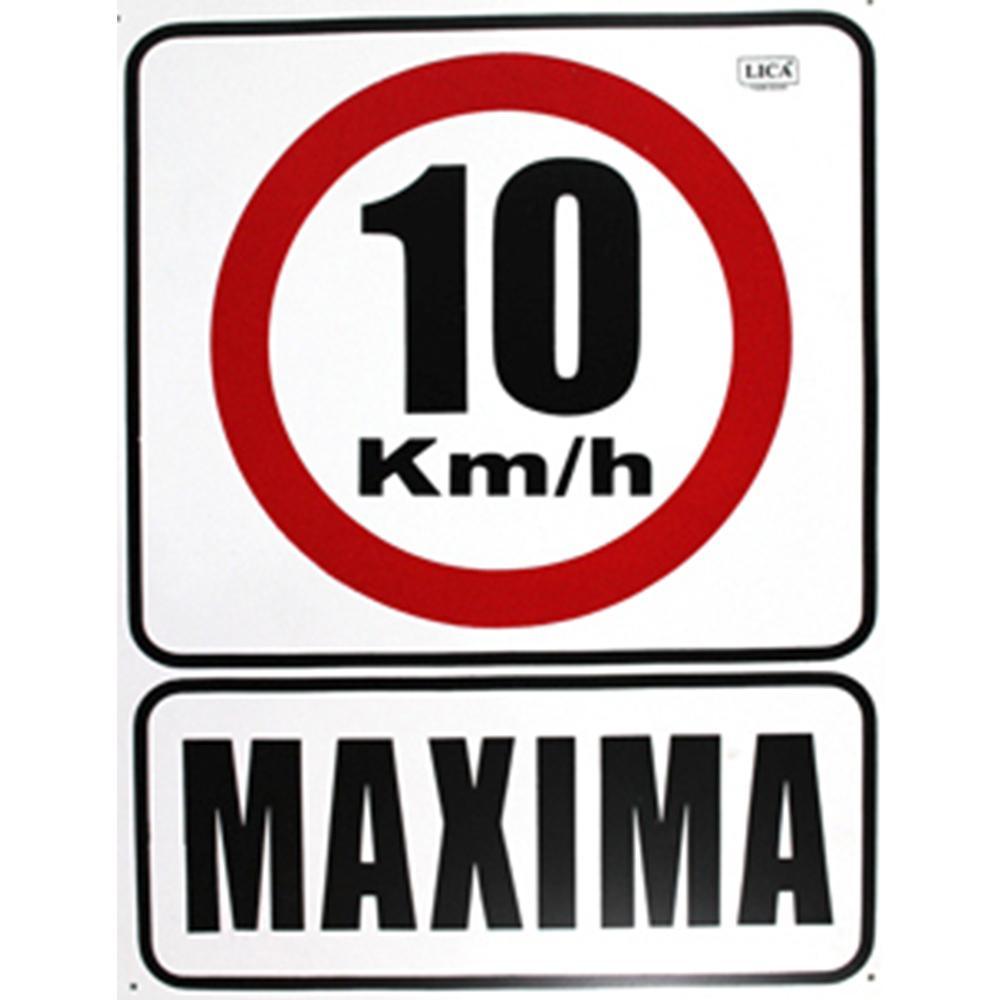 Cartel Velocidad Máxima 10 km/h - Safety Depot Mx