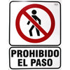 Cartel "prohibido el paso" - Safety Depot Mx