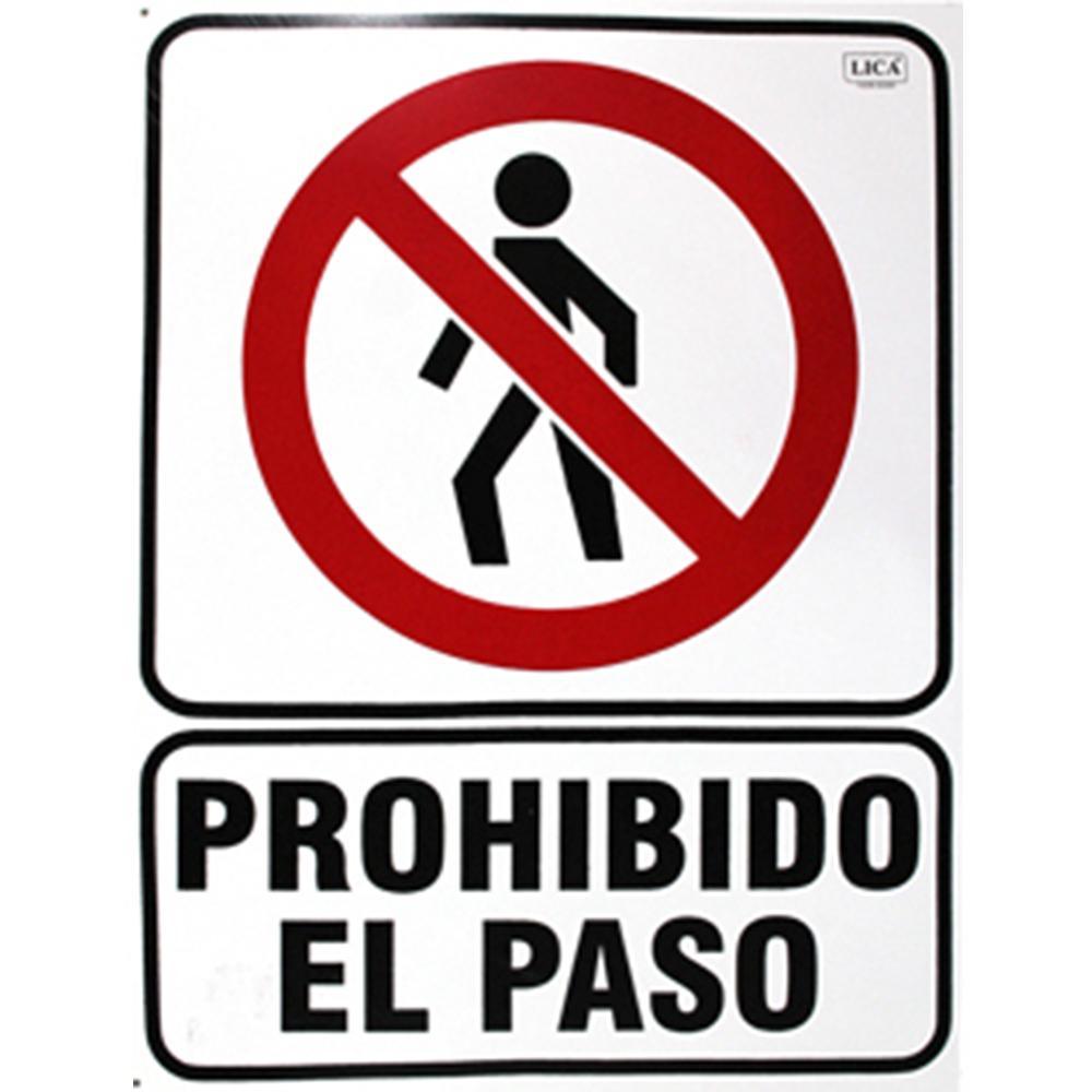 Cartel "prohibido el paso" - Safety Depot Mx