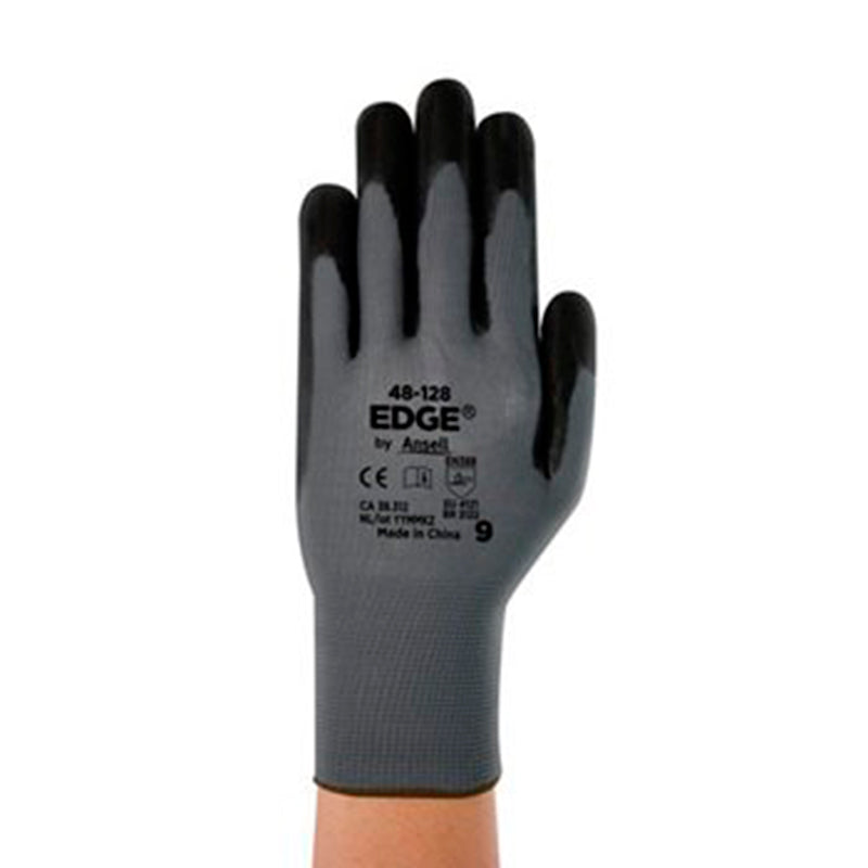 Guante recubierto de nitrilo modelo 48-128 marca ANSELL