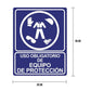 Cartel "uso obligatorio de equipo de seguridad" - Safety Depot Mx