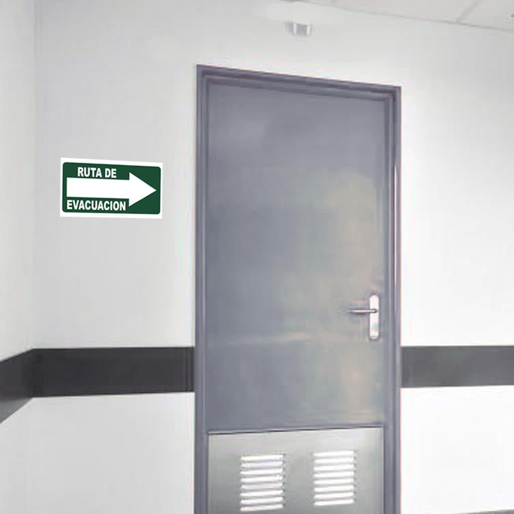Cartel "ruta de evacuación" (derecha) - Safety Depot Mx